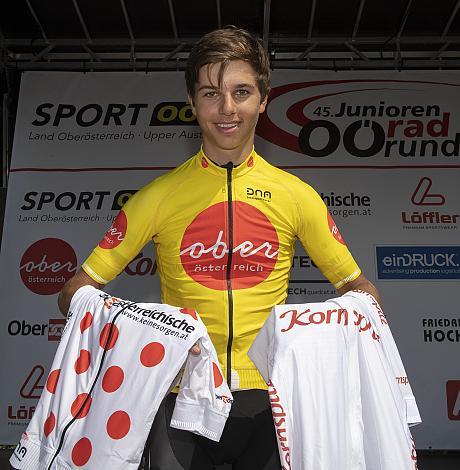v.l. Etappensieger und Gesamtsieger Marco Brenner (GER, Auto Eder Bayern) 3. Etappe Bad Wimsbach - Gmundner Berg, OberÃ¶sterreich Junioren Rundfahrt