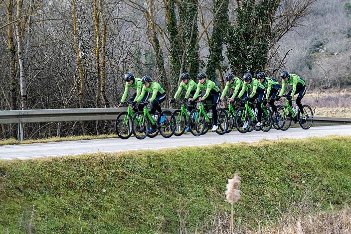 Marvin Hammerschmid (AUT), Raphael Hammerschmid (AUT), Jonas Rapp (GER), Johannes Rechenauer (GER), Riccardo Verza (ITA), Jaka Primozic (SLO), Michael Konczer (AUT), Stefan Kovar (AUT), Trainingscamp Porec, Kroatien, Team Hrinkow Advarics Cycleang, UCI Continental Team, 