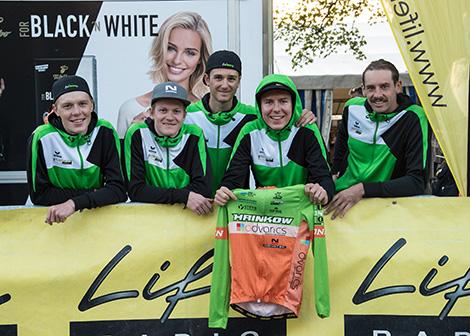 Team Hrinkow Advarics Cycleang, v.l. Patrick Bosman, Dominik Hrinkow,  Andreas Walzel, Daniel Eichinger, Andreas Graf  
