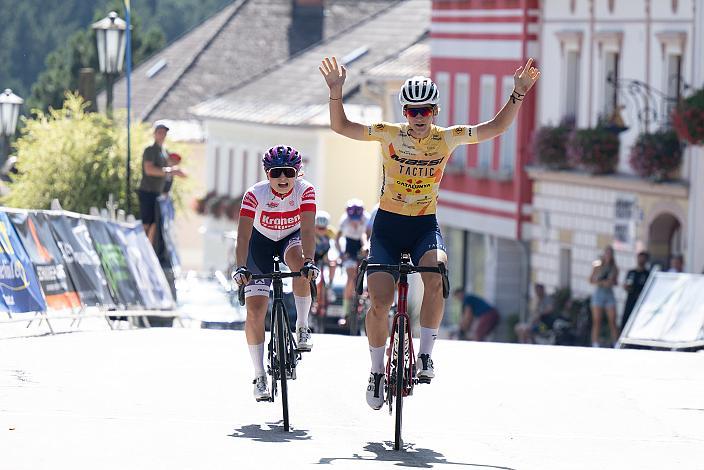 Siegerin Petra Zsanko (HUN, Massi Tactic Womens Team), 2. Platz Elisa Winter (AUT, Union Raiffeisen Radteam Tirol) Damen Elite, U23, Cycling League Austria Radliga, Mühlviertler Hügelwelt Classic Elite Damen, Königswiesen, OÖ