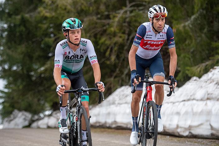 Matteo Fabbro (ITA, Bora Hans Grohe), Vincenzo Nibali (ITA, Trek - Segafredo) Stage 14 Cittadella - Monte Zoncolan (205km), 104. Giro d Italia, UCI Worl Tour
