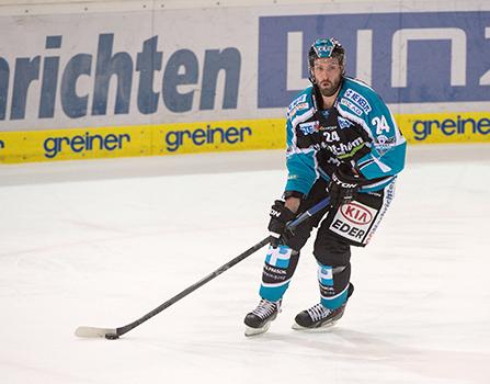 Grant Lewis (EHC Liwest Black Wings Linz) EHC Liwest Black Wings Linz vs EC Red Bull Salzburg