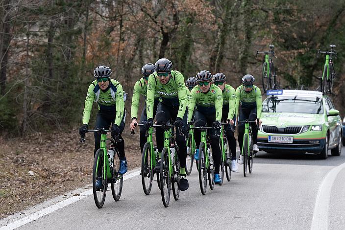 Marvin Hammerschmid (AUT), Raphael Hammerschmid (AUT), Jonas Rapp (GER), Johannes Rechenauer (GER), Riccardo Verza (ITA), Jaka Primozic (SLO), Michael Konczer (AUT), Stefan Kovar (AUT), Trainingscamp Porec, Kroatien, Team Hrinkow Advarics Cycleang, UCI Continental Team, 