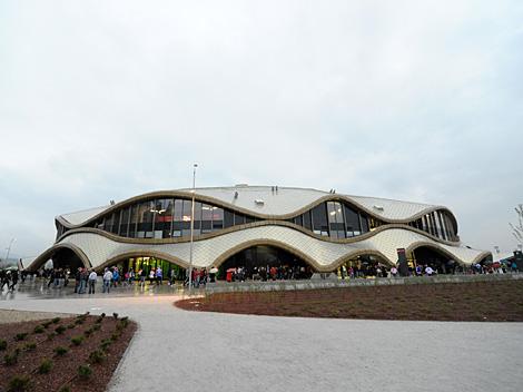 Die Halle Arena Stozice, in Laibach