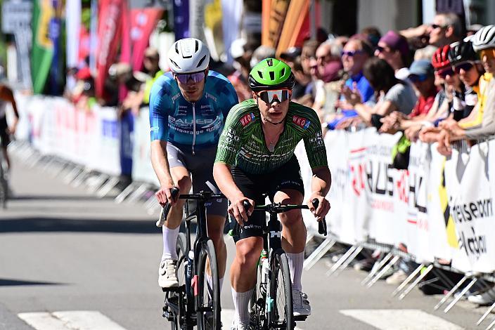 Die Ausreisser mit Josef Dirnbauer (AUT, Hrinkow Advarics), Luis Straßer, (GER, RUN&RACE-Solarpur) Herren Elite, U23, Road Cycling League Austria, 15. GP Vorarlberg