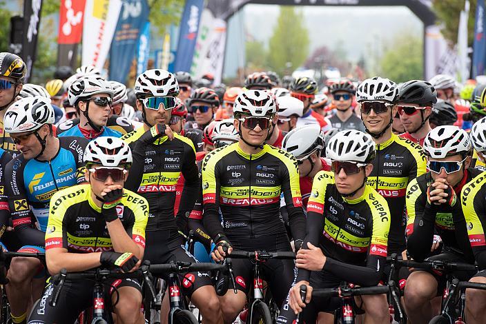 Team Vorarlberg am Start zum Rennen in Nenzing Herren Elite, U23, Radliga, GP Vorarlberg, Nenzing