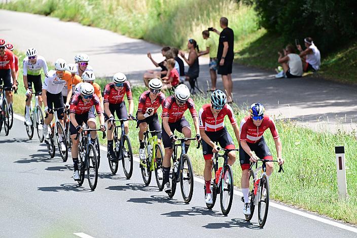  Das Peloton, Sebastian Putz (AUT, Austria), 2. Etappe von Bad Kleinkircheim auf den Großglockner, 188km, Tour of Austria
