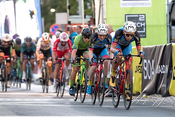 Daniel Turek (CZE, Team Felbermayr Simplon Wels), Daniel Lehner (AUT, Team Felbermayr Simplon Wels), Innenstadtkriterium Wels, Radsport, Kriterium