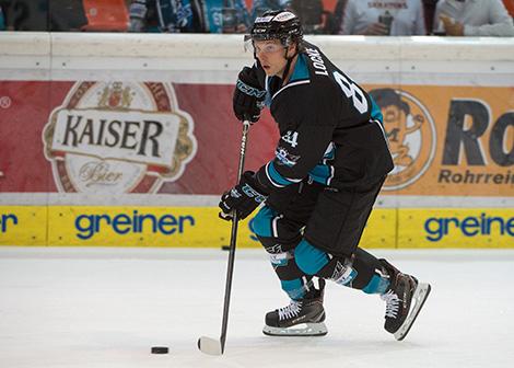  Corey Locke (EHC Liwest Black Wings Linz) EHC Liwest Black Wings Linz  vs Straubing Tigers