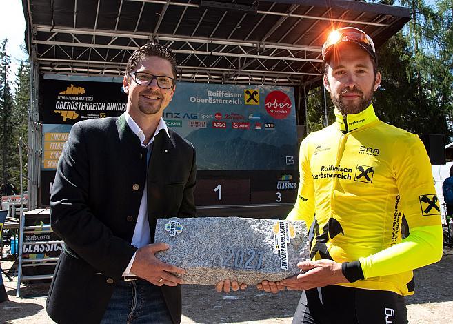 Etappen und Gesamtsieger, Alexis Guerin (FRA, Team Vorarlberg) 3. Etappe Traun - Hinterstoder, Int. Raiffeisen Oberösterreich Rundfahrt UCI Kat. 2.2