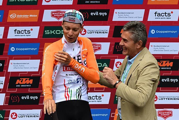 FFelix Grossschartner (AUT, UAE Team Emirates) im Orangen Gebrüder Weiss Trikot des besten Österreichers,  73. Tour of Austria, ME 2.1 1. Etappe Bad Tatzmannsdorf