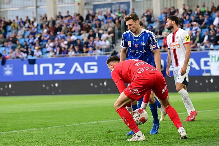Tormann Radek Vitek (FC Blau-Weiß Linz), Manuel Maranda (FC Blau-Weiß Linz)  Blau-Weiss Linz vs SK Rapid  2024 - 2025