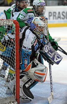 Torhueter Alex Westlund, Linz, EHC Liwest Black Wings Linz vs. HDD Tilia Olimpija Ljubljana, 3. Semifinale