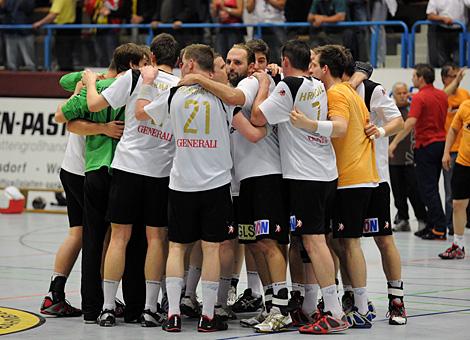  HLA, Semifinale, HC Linz AG vs A1 Bregenz Handball Linz Jubelt