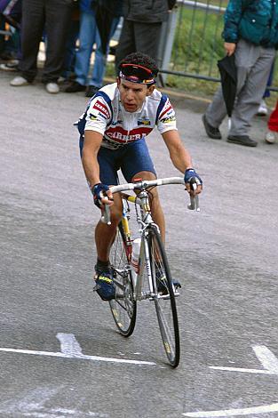 Henry Cardenas (COL, Team Carrera) am Monte Bodone,14. Etappe, Corvara to Monte Bondone