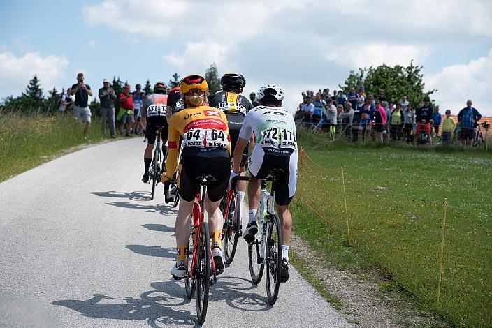 Die Ausreisser bei der Bergwertung Weiss am Sattel, 3. Etappe Traun - Hinterstoder, Int. Raiffeisen Oberösterreich Rundfahrt UCI Kat. 2.2