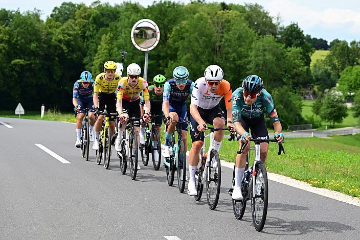Die Ausreisser mit Colin Chris Stüssi (SUI, Team Vorarlberg), Erazem Valjavec (SLO, Soudal - Quickstep Devo Team), Maximilian Schmidbauer (AUT, Schwingshandl Intralogistics), Josef Dirnbauer (AUT, Hrinkow Advarics), Miguel Heidemann (GER, Rembe - rad-net)