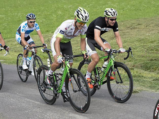 Diego Ares, BRA, und Daniel Biedermann, AUT, beide Team Vorarlberg, 2. Etappe, Linz - Aigen/Schlaegl