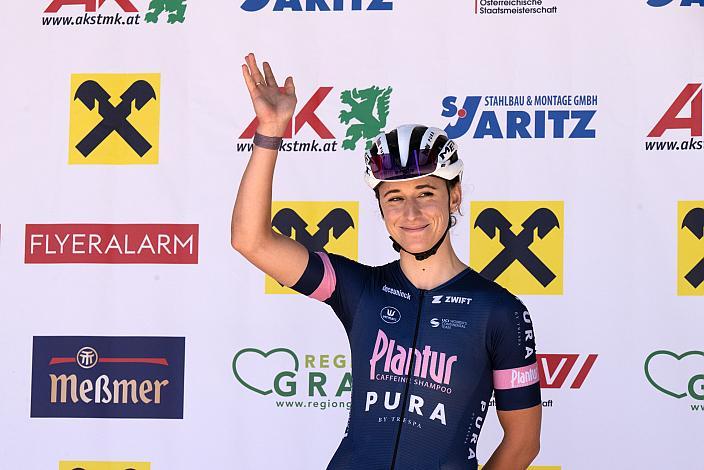 Siegerin und Strassenstattsmeisterin Christina Schweinberger (AUT, Plantur-Pura),  Frauen Elite, U23, Österreichische Meisterschaft Strasse, ÖSTM Gratwein-Straßengel
