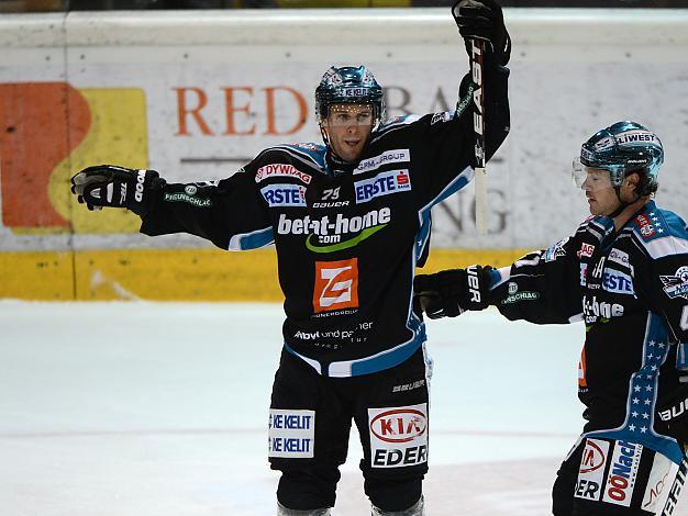Gregor Baumgartner, Linz jubelt EHC Liwest Black Wings Linz vs UPC Vienna Capitals