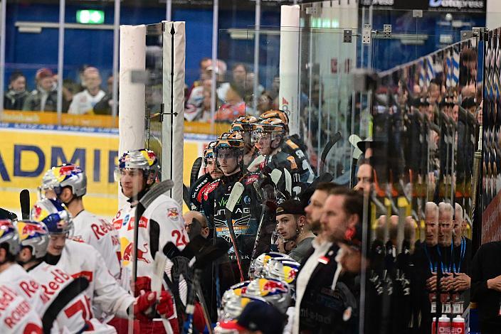 Das Team der Steinbach Black Wings Linz und Stefan Gaffal (Steinbach Black Wings Linz) Steinbach Black Wings Linz vs EC Red Bull Salzburg, Playoffs, 4. Viertelfinale, Linz AG Eisarena 