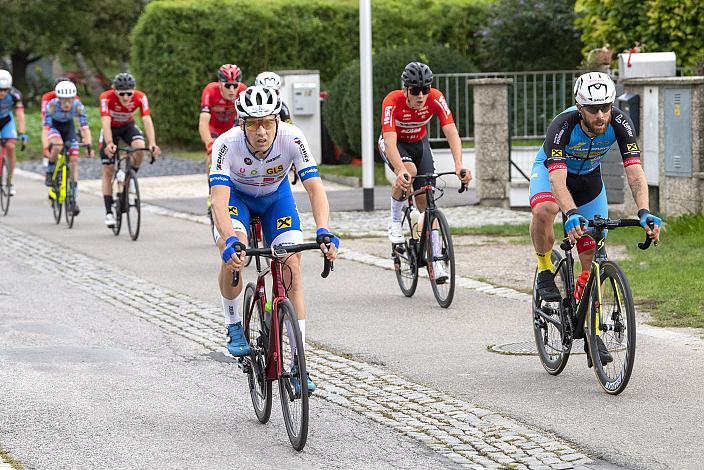 Johannes Hirschbichler (AUT, Union Raiffeisen Radteam Tirol), Filippo Fortin (ITA, Team Felbermayr Simplon Wels), Heurigen Grand Prix Klein-Engersdorf,  U23, Elite Damen und Herren