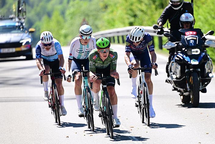 Die Ausreisser mit Josef Dirnbauer (AUT, Hrinkow Advarics), Luis Straßer, (GER, RUN&RACE-Solarpur) Herren Elite, U23, Road Cycling League Austria, 15. GP Vorarlberg