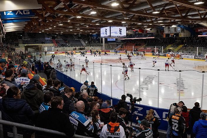 Warm Up Steinbach Black Wings Linz vs HCB Südtirol Alperia, Viertelfinale, 4. Runde ICE Hockey League, Linz AG Eisarena 