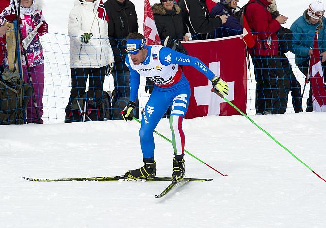 #55 David Hofer, ITA, Nordische Ski WM 2013, Val di Fiemme, Tesero, 15km Herren