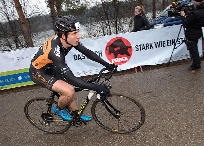 07.01.2018, St. Pölten, AUT, Rad Querfeldein Staatsmeisterschaft Elite Herren, 2018, St. Pölten, Niederösterreich, im Bild Marvin Hammerschmid (AUT, Team Feldbinder Owayo˽Ktm) //  during cycling cross championship, St. Pölten, Ni