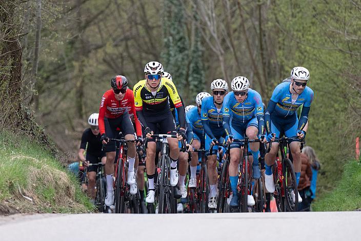 Moran Vermeulen (AUT, Team Vorarlberg), Riccardo Zoidl (AUT, Team Felbermayr Simplon Wels), Felix Ritzinger (AUT, Team Felbermayr Simplon Wels) Herren Elite, U23, Radliga, 62. Radsaison-Eröffnungsrennen Leonding, Oberösterreich 