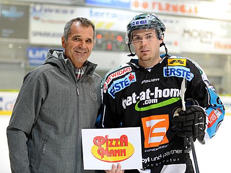 Spieler des Abends, Michael Mayr, EHC Liwest Black Wings Linz vs. KHL Medvescak Zagreb