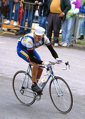 Gerard Rue (FRA, Team Castorama) am Monte Bodone,14. Etappe, Corvara to Monte Bondone