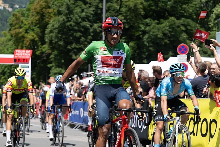 Etappensieger und Gesamtführender Jhonatan Narvaez (VEN, Ineos Grenadiers)72. Tour of Austria, 2. Etappe St.Anton am Arlberg -  Innsbruck