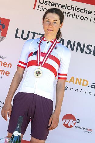 Staatsmeisterin Damen Anna Kiesenhofer (AUT, Team Cookina ARBOE ASKOE) ÖSTM Einzelzeitfahren,  Lutzmannsburg, Österreichische Staatsmeisterschaft U23, Elite Damen und Herren