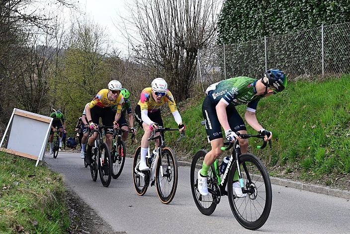 v.l. Philipp Hofbauer (AUT, Team Vorarlberg), Emanuel Zangerle (AUT, Team Vorarlberg), Riccardo Zoidl (AUT, Hrinkow Advarics), 65. Rad Saison Eroeffnungsrennen Leonding