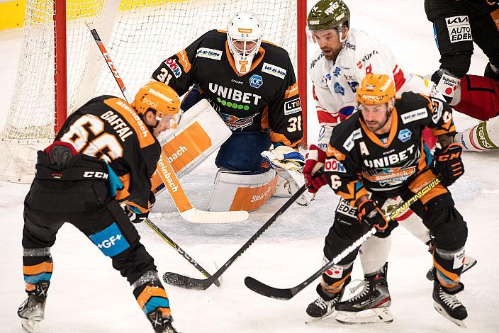 Tormann Jared Coreau (Steinbach Black Wings Linz), Marco Insam (HCB Suedtirol Alperia)  Steinbach Black Wings Linz vs HCB Südtirol Alperia, bet-at-home ICE Hockey League