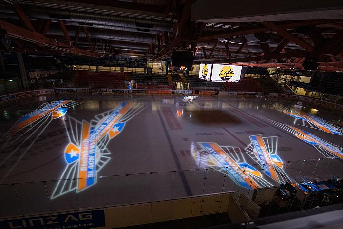 Der Rink der Linzer Eishalle, Steinbach Black Wings 1992 vs EC KAC,  Eishockey, Bet at Home ICE Hockey League