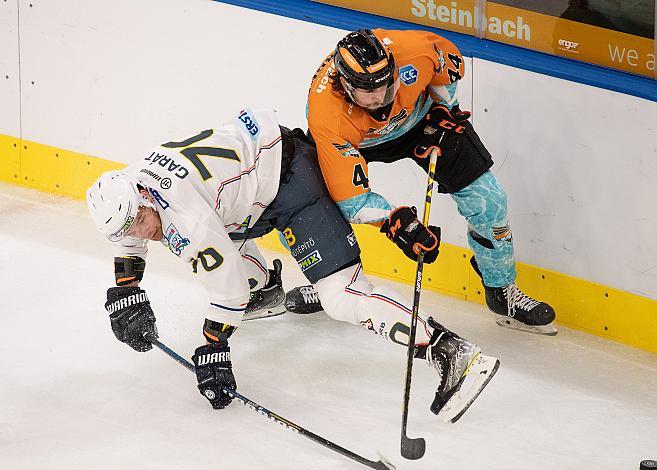 Zsombor Garat (MAC Budapest), Maxime Lamarche (Steinbach Black Wings Linz) Steinbach Black Wings Linz  vs MAC Budapest