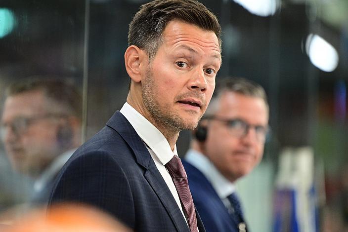 Head Coach Philipp Lukas (Steinbach Black Wings Linz) Testspiel, Steinbach Black Wings Linz vs HC Motor Ceske Budejovice , Linz AG Eisarena