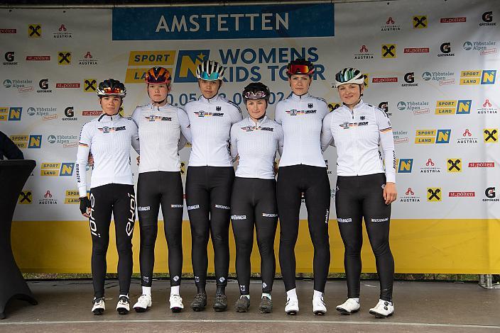 Team Germany mit Messane Bräutigam (GER), 01.06.2024. 3. Etappe, Amstetten,  Sportland NOE WOMENS  KIDS Tour