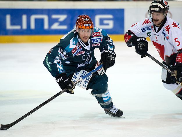 Philipp Lukas, Linz und Florian Stern, Innsbruck, EHC Liwest Black Wings Linz vs HC TWK Innsbruck