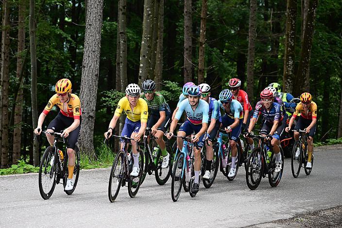 Die Spitzengruppe Adrien Maire (FRA, TDT - Unibet Cycling Team) Etappen und  Gesamtsieger der 14. Oberösterreich Rundfahrt St. Florian - Höss, Hinterstoder , 14. Int. Raiffeisen OÖ-Radrundfahrt UCI Kat. 2.2