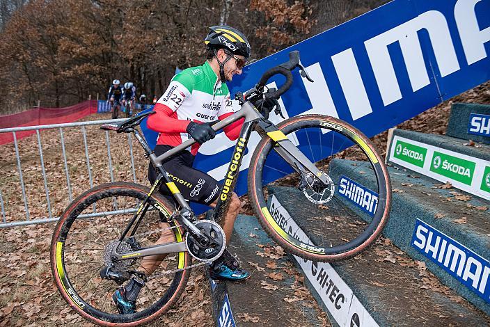 Nr.22 Gioele Bertolini (ITA, Selle Italia-Guerciotti-Elite) UCI Cyclocross World Cup, Tabor CZ 