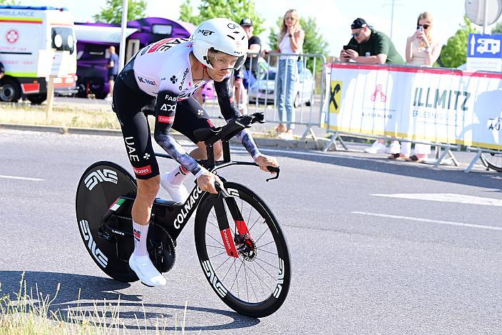 Sieger Felix Grossschartner (AUT, UAE Team Emirates - XRG) ÖM Staatsmeisterschaft, Zeitfahren, Frauenkirchen, Burgenland