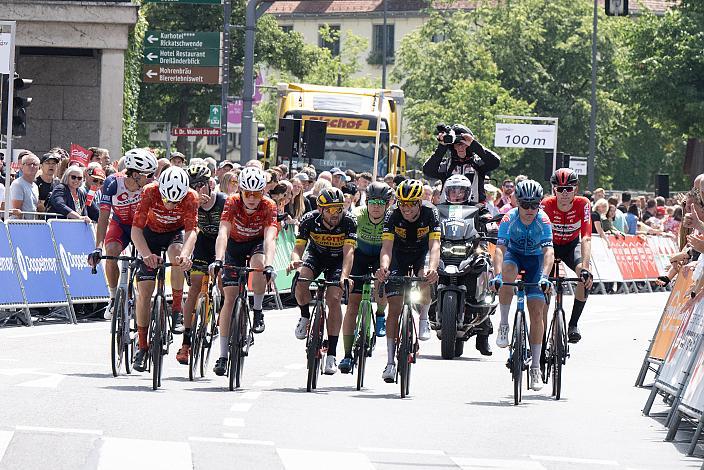Gruppe im Ziel 72. Tour of Austria, 1. Etappe Dornbirn -Dornbirn