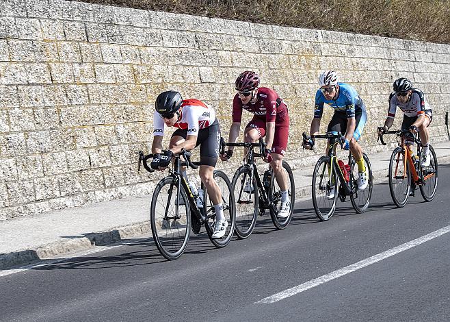 Die Ausreisser des Tages Jonas Sonnleitner (GER, Veloclub Ratisbona), Mario Gamper (AUT, Tirol KTM Cycling Team), Matthias Krizek (AUT, Team Felbermayr Simplon Wels), Helmut Trettwer (GER, Maloja Pushbikers) 59. Rad SaisonerÃ¶ffnungsrennen Leonding, Rad Bundesliga 2019