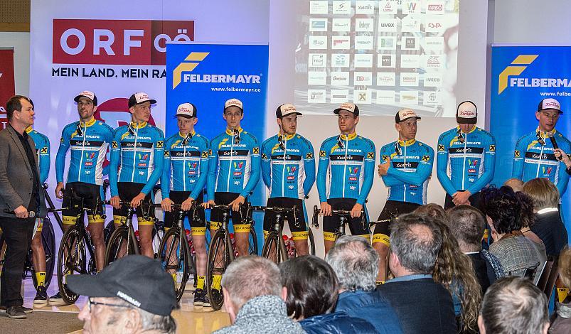 v.l. Riccardo Zoidl (AUT, Team Felbermayr Simplon Wels), Markus Eibegger, Matthias Mangertseder, Daniel Lehner, Marcel Neuhauser, Lukas Schlemmer, Stephan Rabitsch, Filippo Fortin, Florian Kierner, Matthias Krizek  