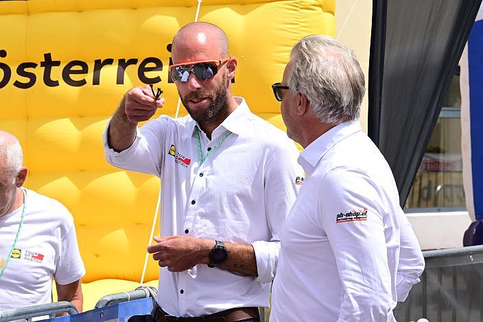 Rupert Hödlmoser (Event Direktor, Lidl Tour of Austria), Thomas Pupp (Tour Direktor, Lidl Tour of Austria), 5. Etappe von Langenlois nach Wien, 109km, Tour of Austria