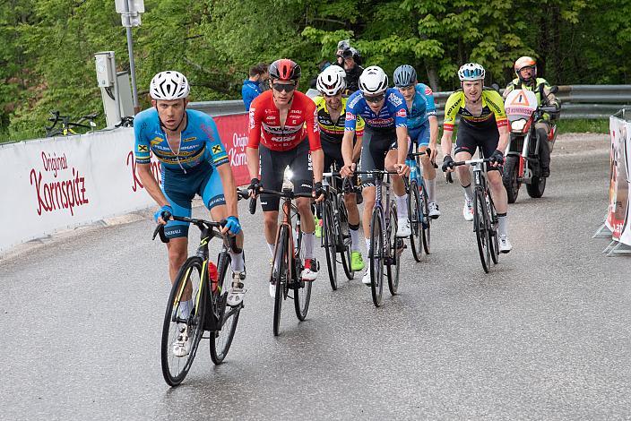 v.l. Riccardo Zoidl (AUT, Team Felbermayr Simplon Wels), Martin Messner (AUT, WSA KTM Graz pb Leomo), Oscar Cebedo (ESP, Team Vorarlberg), Luka Vergalitto (ITA, Alpecin-Deceuninck Development Team), Colin Chris Stüssi (SUI, Team Vorarlberg) 3. Etappe St.Florian/Asten  - Hinterstoder, Int. Raiffeisen Oberösterreich Rundfahrt UCI Kat. 2.2